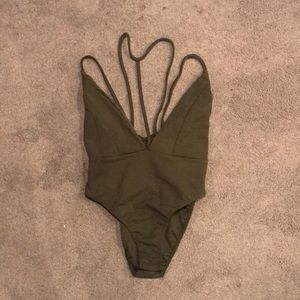 Olive bodysuit